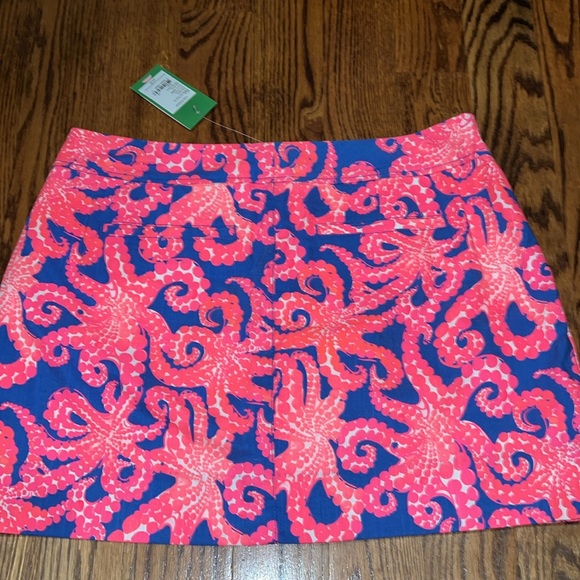 Lilly Pulitzer Nicki Skort Ikat Blue Mocean print size 12 NWT RARE - Picture 8 of 8
